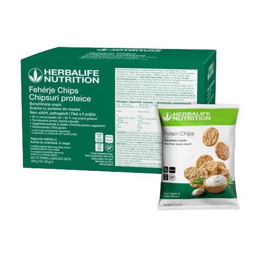 Protein Chips με γεύση Sour Cream και Κρεμμύδι – 10 πακέτα ανά συσκευασία